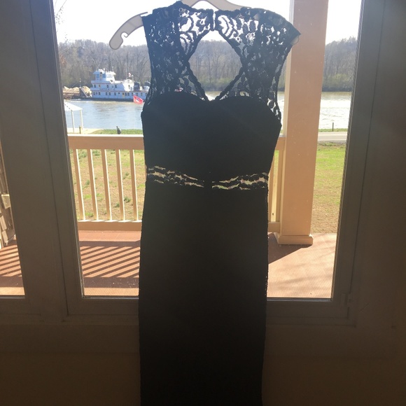 Navy Blue Prom Dress - Picture 3 of 5
